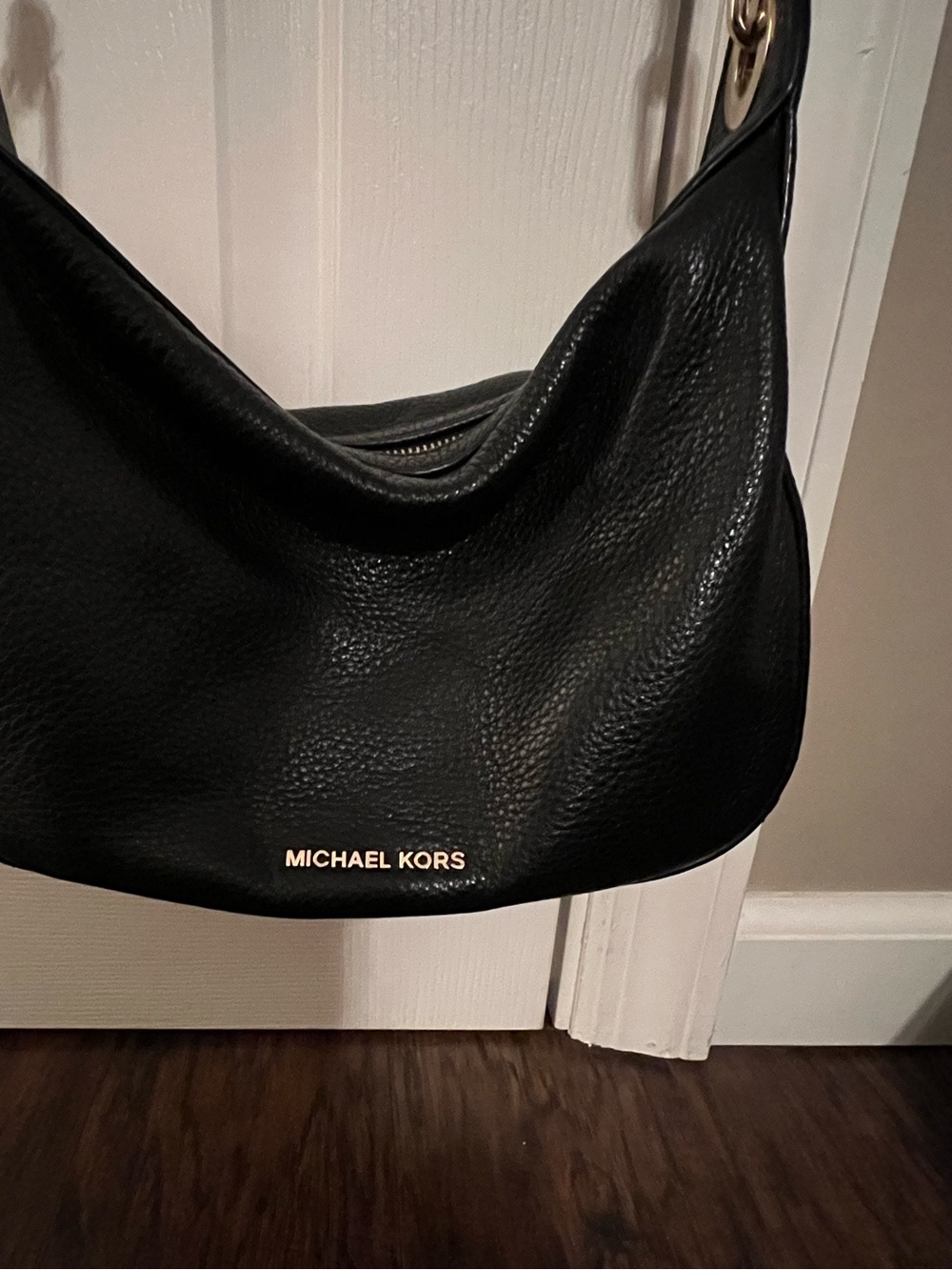 Michael Michael Kors pebbled leather with gold hardware crossbody shoulder bag